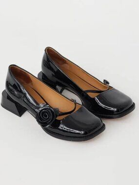 Shushu/Tong x Charles & Keith Patent Rose Mary Janes